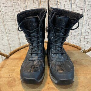 UGG Women's Adirondack III winter boots Leather Black Women 's 9